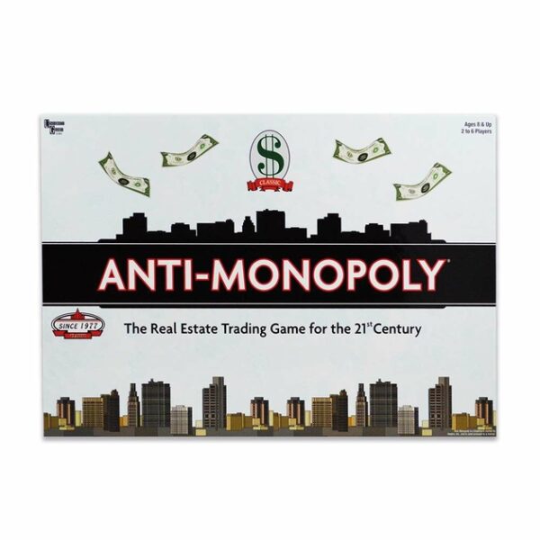 University Games Anti Monopoly Board Game