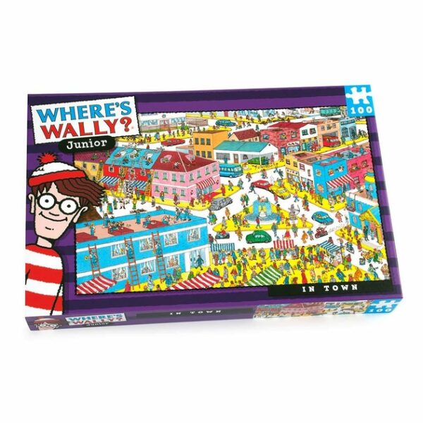 University Games Wheres Wally In Town 100 Piece Jigsaw Puzzle