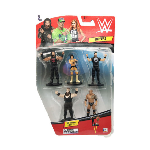 WWE Topper Figures 5 Pack (Styles Vary)