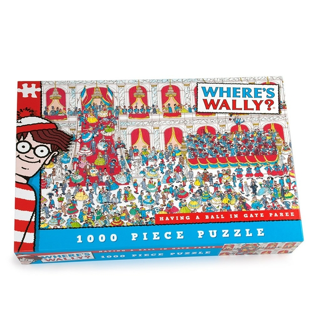 Where's Wally? Having a Ball in Gaye Paree 1000 Piece Jigsaw Puzzle