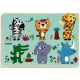 Wooden Frame Puzzle - Hello Jungle Animals!