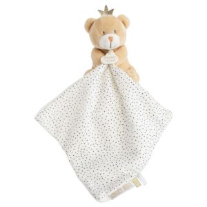 Little King Teddy Puppet Comforter Toy
