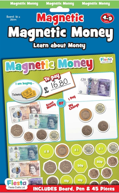 Magnetic Learn Money Currency Counting Activity Chart