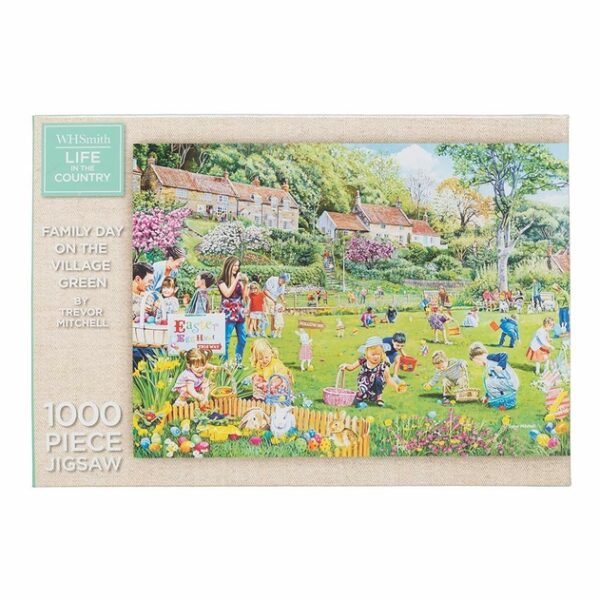 WHSmith Family Day On The Village Green 1000 Piece Jigsaw Puzzle