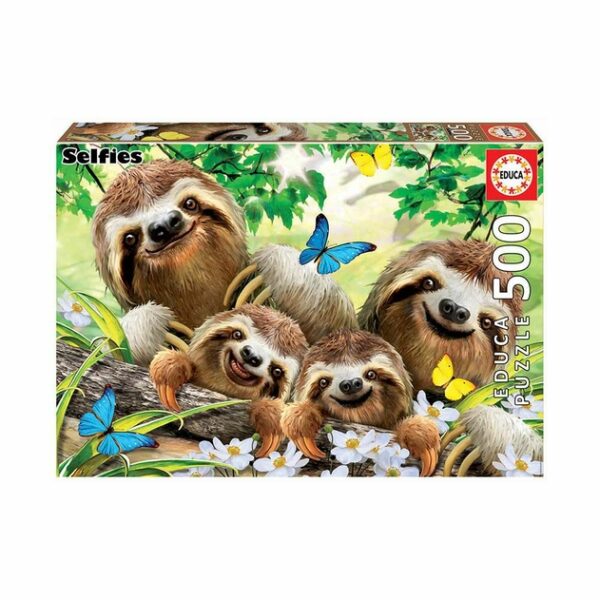 University Games Sloth Family Selfie 500 Piece Jigsaw Puzzle