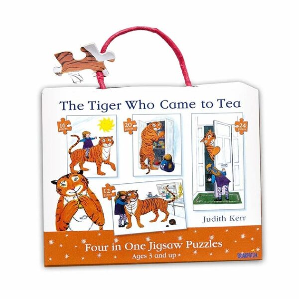 University Games Tiger Who Came to Tea 4 in 1 Jigsaw Puzzle