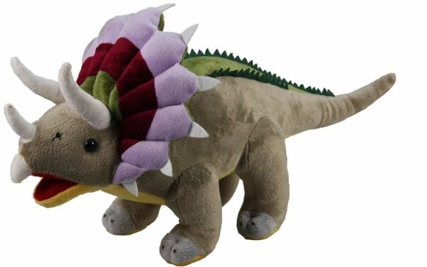 Green Triceratops Dinosaur Soft Toy