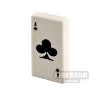 Product shot Custom Printed Tile 1x2 Ace of Clubs