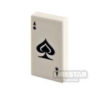 Product shot Custom Printed Tile 1x2 Ace of Spades