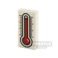 Product shot Custom Printed Tile 1x2 Wall Thermometer