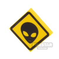 Product shot Custom Printed Tile 2x2 Alien Sign