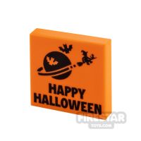 Product shot Custom Printed Tile 2x2 Happy Halloween Classic Space Card