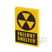 Product shot Custom Printed Tile 2x3 Fallout Shelter