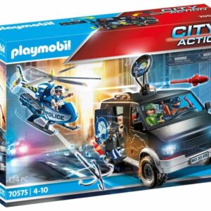 PLAYMOBIL 70575 City Action Police Helicopter Pursuit with Runaway Van