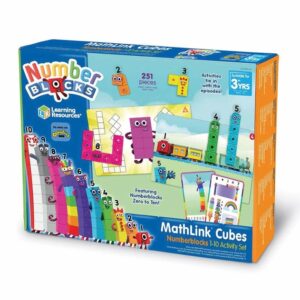 Learning Resources Mathlink Cubes Numberblocks 1-10 Activity Set