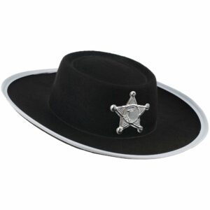 Childrens Fancy Dress Cowboy Hat - Black