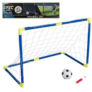 Fun Sport 90CM Football Net Set - Includes Football & Ball Pump