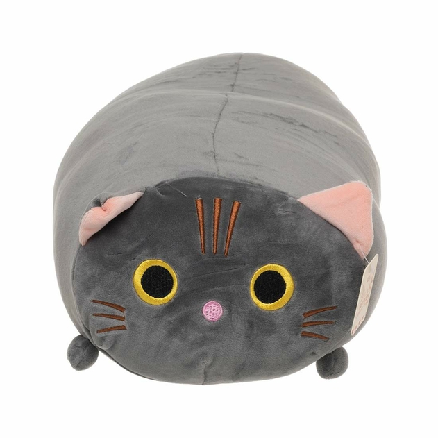 Kenji Yabu Grey Cylinder Cat Soft Toy