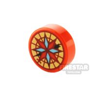 Product shot LEGO Printed Tile 1x1 Round Compass