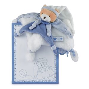 Little Cabbage Blue Bear 27cm Comforter
