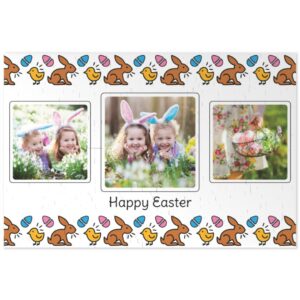 Personalised Jigsaw | Bunny And Eggs | 266 Pieces | Photo Jigsaw | Make Your Own Jigsaw | Easy To Create | Photo Gift | ASDA photo