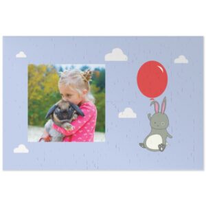 Personalised Jigsaw | Bunny Balloon | 266 Pieces | Photo Jigsaw | Make Your Own Jigsaw | Easy To Create | Photo Gift | ASDA photo