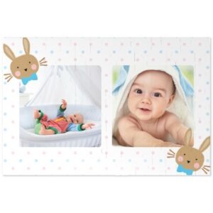 Personalised Jigsaw | Dotted Bunny | 112 Pieces | Photo Jigsaw | Make Your Own Jigsaw | Easy To Create | Photo Gift | ASDA photo