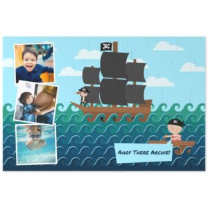 Personalised Jigsaw | Pirate Ship | 112 Pieces | Photo Jigsaw | Make Your Own Jigsaw | Easy To Create | Photo Gift | ASDA photo