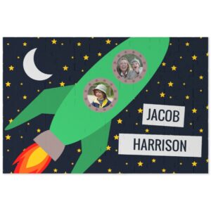 Personalised Jigsaw | Rocket Ship | 112 Pieces | Photo Jigsaw | Make Your Own Jigsaw | Easy To Create | Photo Gift | ASDA photo