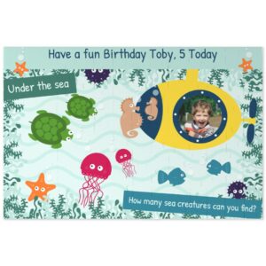 Personalised Jigsaw | Under The Sea | 112 Pieces | Photo Jigsaw | Make Your Own Jigsaw | Easy To Create | Photo Gift | ASDA photo
