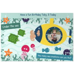 Personalised Jigsaw | Under The Sea | 266 Pieces | Photo Jigsaw | Make Your Own Jigsaw | Easy To Create | Photo Gift | ASDA photo