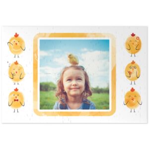Personalised Jigsaw | Watercolour Chicks | 266 Pieces | Photo Jigsaw | Make Your Own Jigsaw | Easy To Create | Photo Gift | ASDA photo