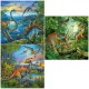 Jigsaw Puzzle - 3 x 49 Pieces : Dinosaur Fascination