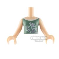 Product shot LEGO Mini Doll Torso Vest Top with Flowers