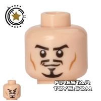 Product shot LEGO Mini Figure Heads - Tony Stark - Determined / Angry