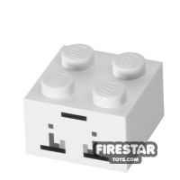 Product shot Printed Brick 2x2 - Minecraft Ghast Face