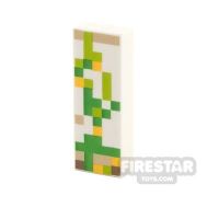 Product shot Printed Tile 1x3 - Pixelated