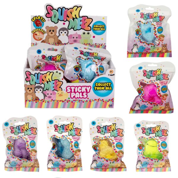 Squish-Meez Sticky Pals 12 Pack Fidget Toy Bumper Party Pack