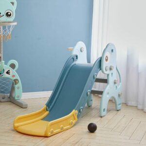 Toddler Slide Set with Basketball Hoop