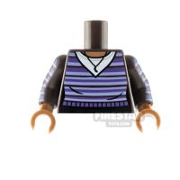 Product shot Custom Design Torso Striped Dark Brown Sweater