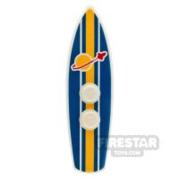 Product shot Custom Printed Surfboard Classic Space