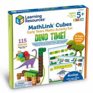 Learning Resources MathLink Cubes Early Maths Activity Set - Dino Time