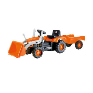 Dolu Ride-On Pedal Tractor with Trailer & Scoop