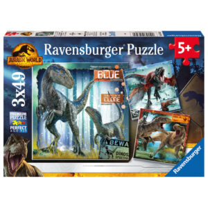 Ravensburger Jurassic World Dominion Restricted Access 3 x 49 Piece Jigsaw Puzzles
