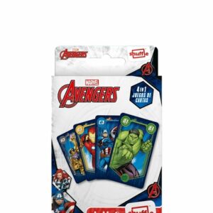 Shuffle Fun 4 In 1 Avengers Card Game