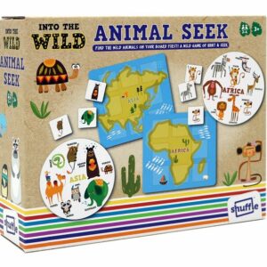 Shuffle Into The Wild Animal Seek Card Game