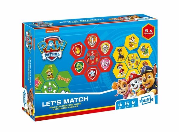 Shuffle Paw Patrol Lets Match Card Game