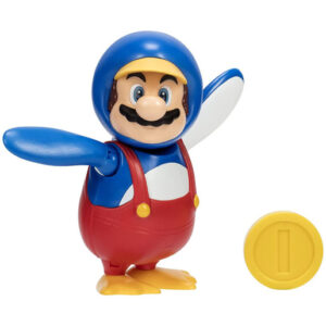 Super Mario - Penguin Mario with Coin 10cm Figure