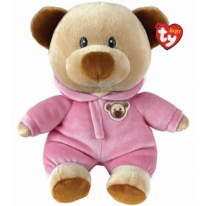 Ty Baby - Pyjama Bear Pink 8cm Soft Toy