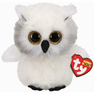 Ty Beanie Boos - Austin The White Owl 15cm Soft Toy